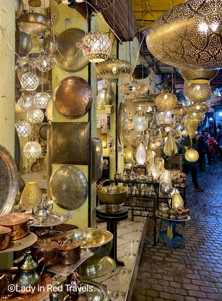 Souvenirs in Morocco- Metal Lamps